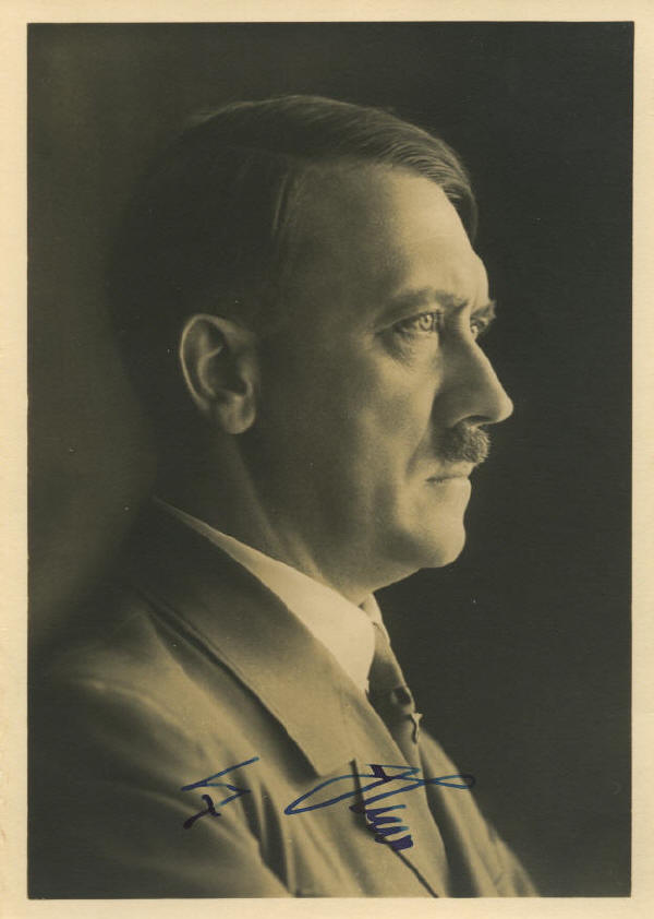 Autograph 527902 Adolf Hitler signed photograph